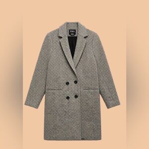 Gray Double-Breasted Coat